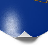 Staatsflagge von Michigan Fotodruck (Ecke)