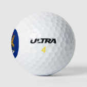 Staatsflagge von Michigan Golfball (Logo)
