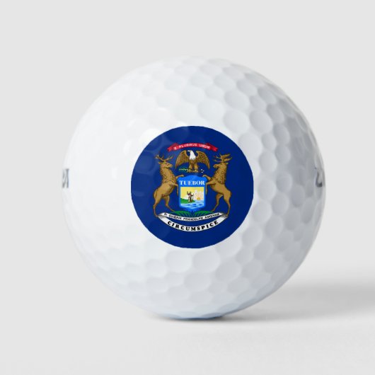 Staatsflagge von Michigan Golfball (Vorderseite)