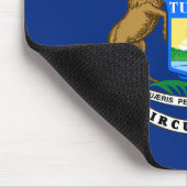 Staatsflagge von Michigan Mousepad (Ecke)