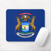 Staatsflagge von Michigan Mousepad (Mit Mouse)