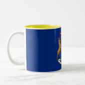 Staatsflagge von Michigan Zweifarbige Tasse (Links)