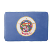 Staatsflagge von Minnesota Badematte (Vorderseite)