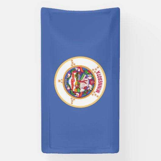 Staatsflagge von Minnesota Banner (Vertikal)