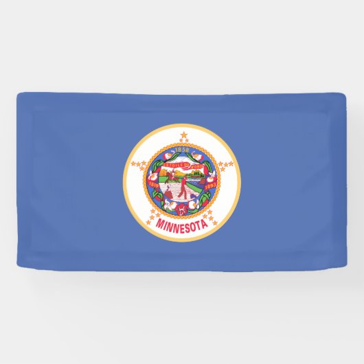 Staatsflagge von Minnesota Banner (Horizontal)
