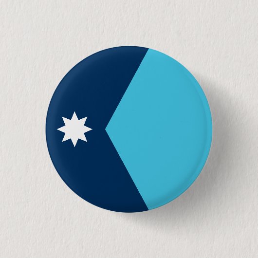 Staatsflagge von Minnesota Button (Vorderseite)