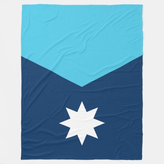 Staatsflagge von Minnesota Fleecedecke (Vorderseite)