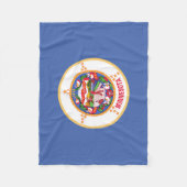 Staatsflagge von Minnesota Fleecedecke (Vorderseite)