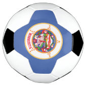 Staatsflagge von Minnesota Fußball (Gedreht)
