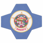 Staatsflagge von Minnesota Fußball (Flach)