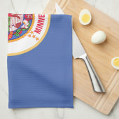 Staatsflagge von Minnesota Geschirrtuch (Viertel Falte)