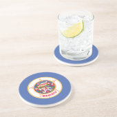 Staatsflagge von Minnesota Getränkeuntersetzer (Seite)