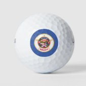 Staatsflagge von Minnesota Golfball (Vorderseite)