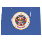 Staatsflagge von Minnesota Große Geschenktüte (Vorderseite)