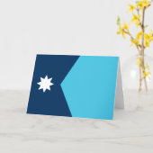 Staatsflagge von Minnesota Karte (Gelbe Blume)