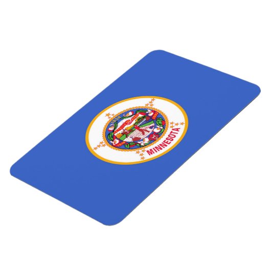 Staatsflagge von Minnesota Magnet (Linke Seite)