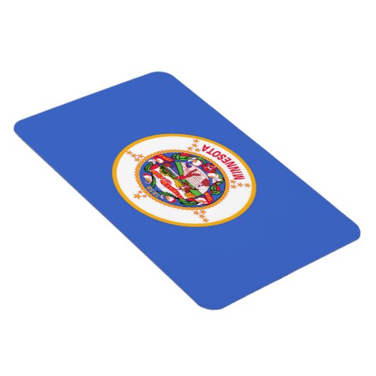Staatsflagge von Minnesota Magnet (Rechte Seite)