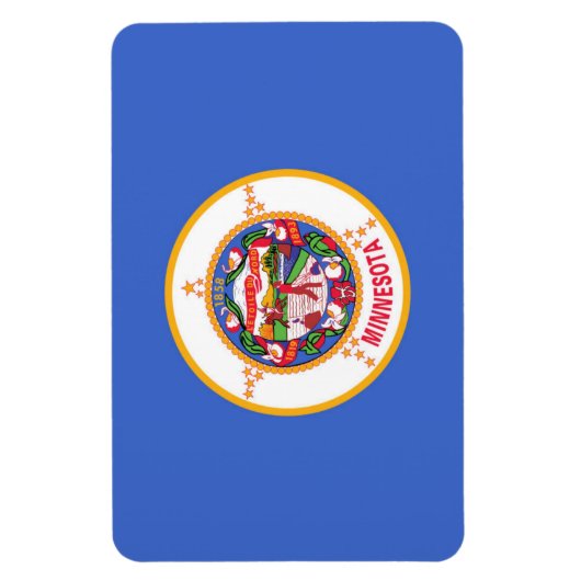 Staatsflagge von Minnesota Magnet (Vertikal)