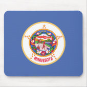 Staatsflagge von Minnesota Mousepad (Vorne)