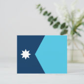 Staatsflagge von Minnesota Postkarte (Stehend Vorderseite)