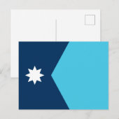 Staatsflagge von Minnesota Postkarte (Vorne/Hinten)