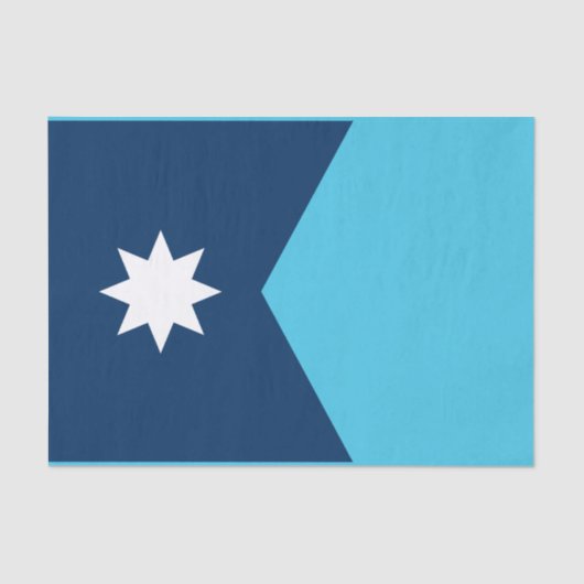 Staatsflagge von Minnesota Seidenpapier (Vorderseite)