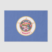 Staatsflagge von Minnesota Seidenpapier (Vorderseite)