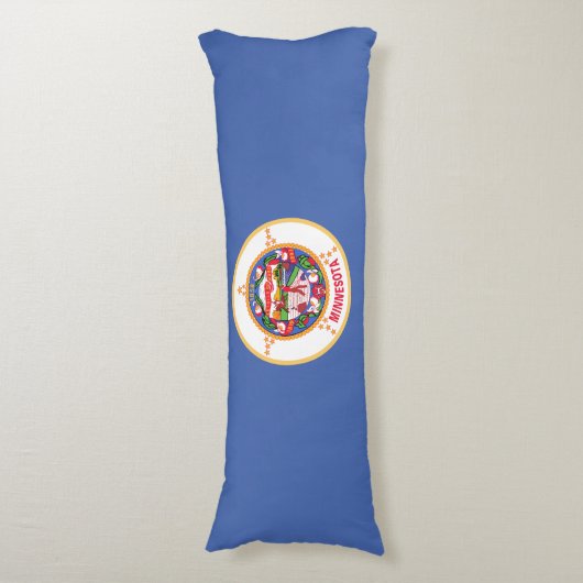 Staatsflagge von Minnesota Seitenschläferkissen (Vorderseite Vertikal)