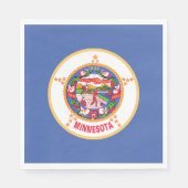 Staatsflagge von Minnesota Serviette (Vorderseite)