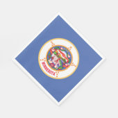 Staatsflagge von Minnesota Serviette (Ecke)