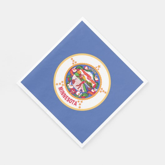 Staatsflagge von Minnesota Serviette (Ecke)