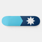 Staatsflagge von Minnesota Skateboard (Horizontal)