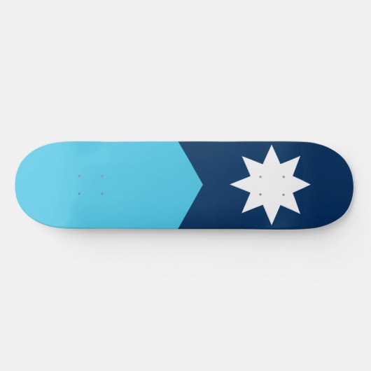 Staatsflagge von Minnesota Skateboard (Horizontal)