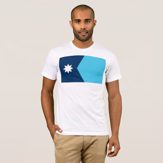 Staatsflagge von Minnesota T-Shirt (Vorne ganz)