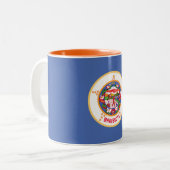 Staatsflagge von Minnesota Zweifarbige Tasse (Vorderseite Links)