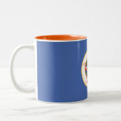 Staatsflagge von Minnesota Zweifarbige Tasse (Links)