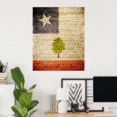 Staatsflagge von Mississippi 1861 Poster (Heimbüro)