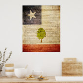 Staatsflagge von Mississippi 1861 Poster (Küche)