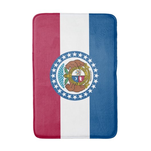 Staatsflagge von Missouri Badematte (Vorderseite Vertikal)