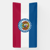 Staatsflagge von Missouri Banner (Vertikal)