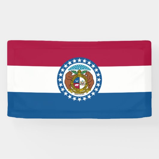 Staatsflagge von Missouri Banner (Horizontal)