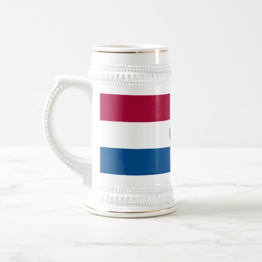 Staatsflagge von Missouri Bierglas (Links)