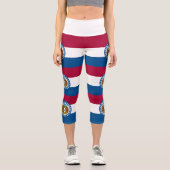 Staatsflagge von Missouri Capri Leggings (Vorderseite)