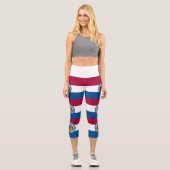 Staatsflagge von Missouri Capri Leggings (Vorderseite)