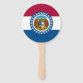Staatsflagge von Missouri Fächer (Rückseite)