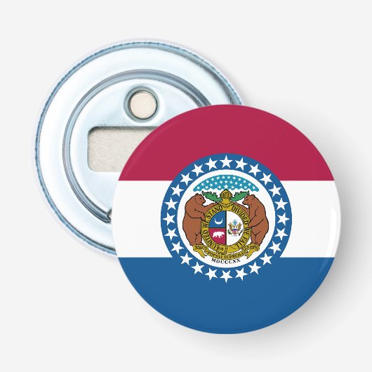 Staatsflagge von Missouri Flaschenöffner (Vorderseite)