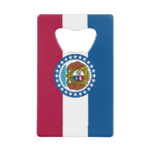 Staatsflagge von Missouri Geldbeutel Flaschenöffner (Vorderseite)