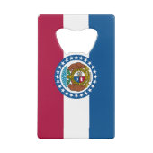 Staatsflagge von Missouri Geldbeutel Flaschenöffner (Rückseite)
