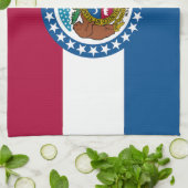 Staatsflagge von Missouri Geschirrtuch (Gefaltet)