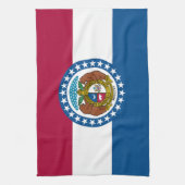 Staatsflagge von Missouri Geschirrtuch (Vertikal)